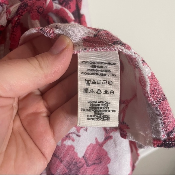 Free People French Quarter Ivory Floral Print Wrap Dress Size small - Picture 8 of 8